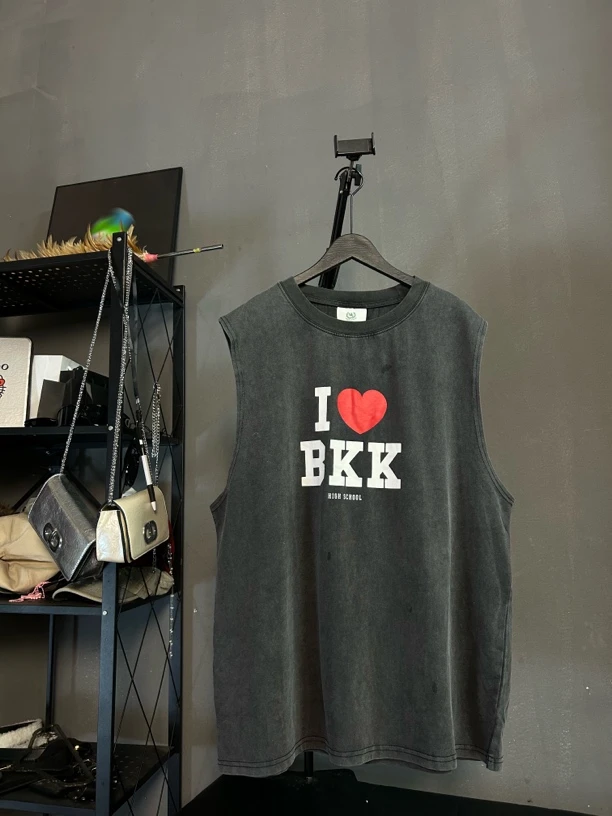 背心 水洗做酒爱心