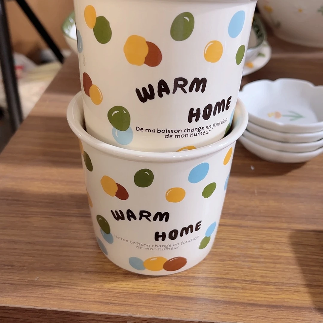 手握杯陶瓷餐具系列2只