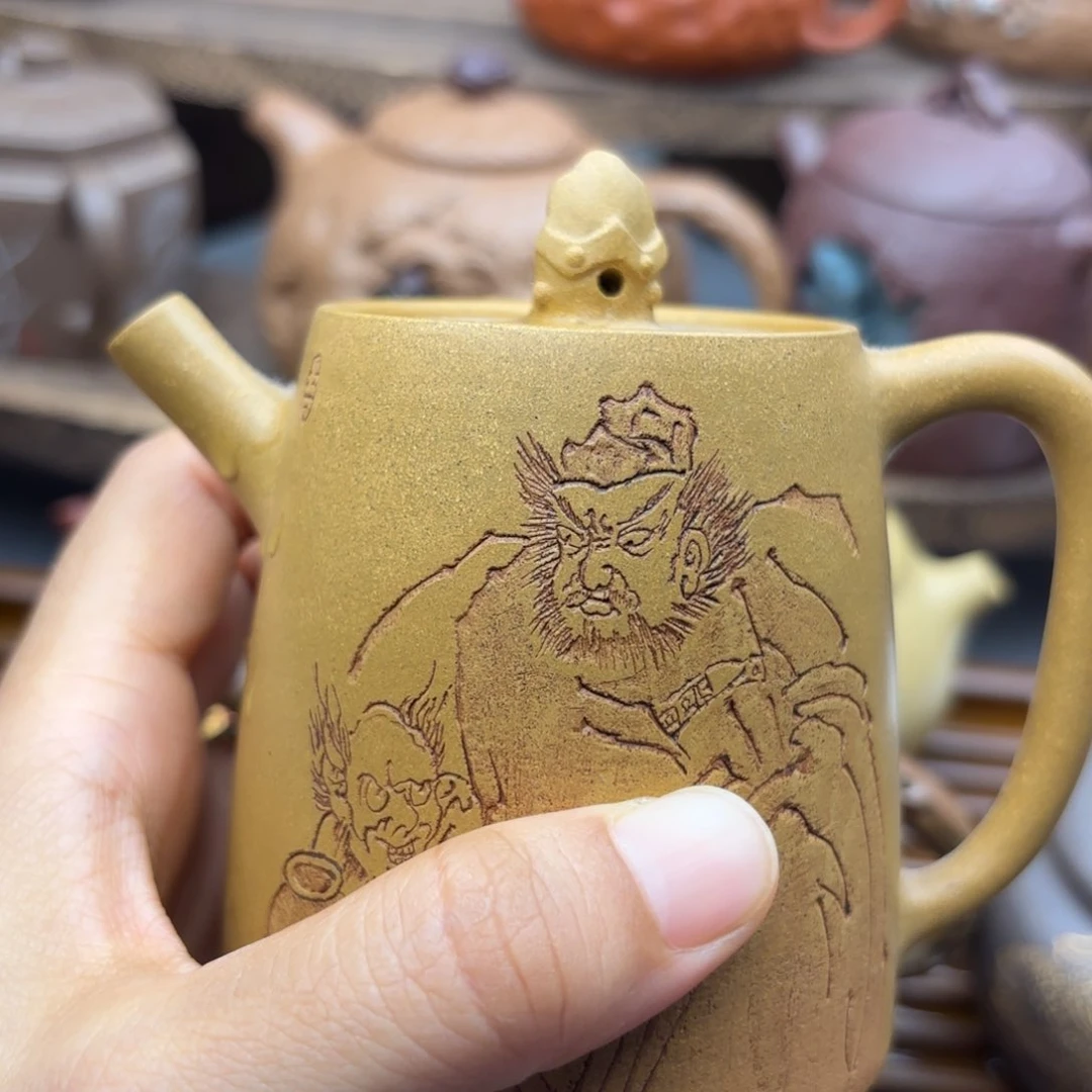 茶壶紫砂人****z钟馗黄金段200c c