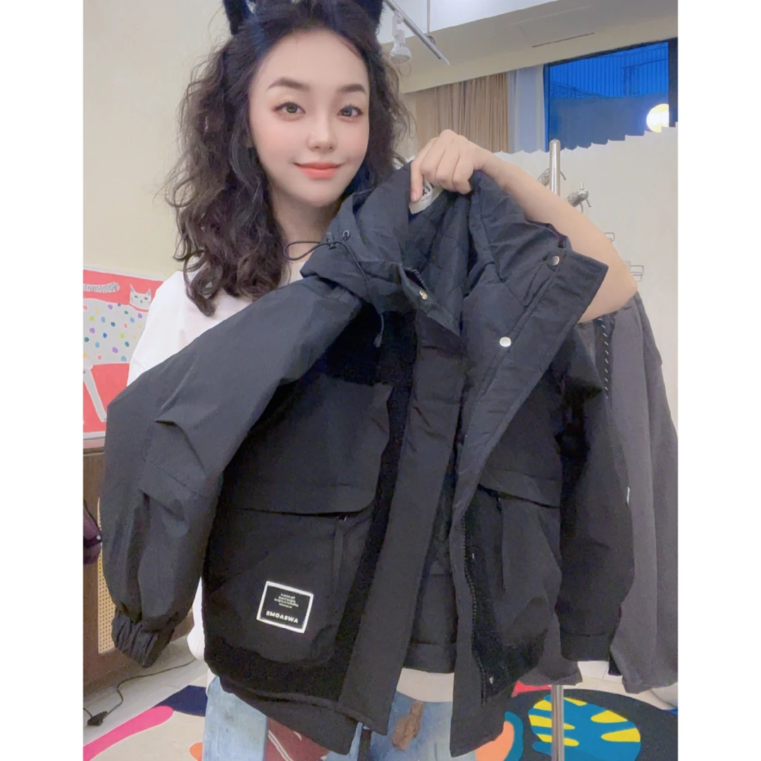 男童秋冬款加厚外套宽松休闲中大童棉服保暖外穿韩版派克服