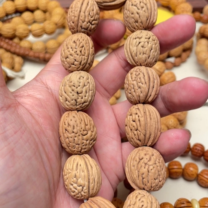 不***财手串桃核福袋原皮