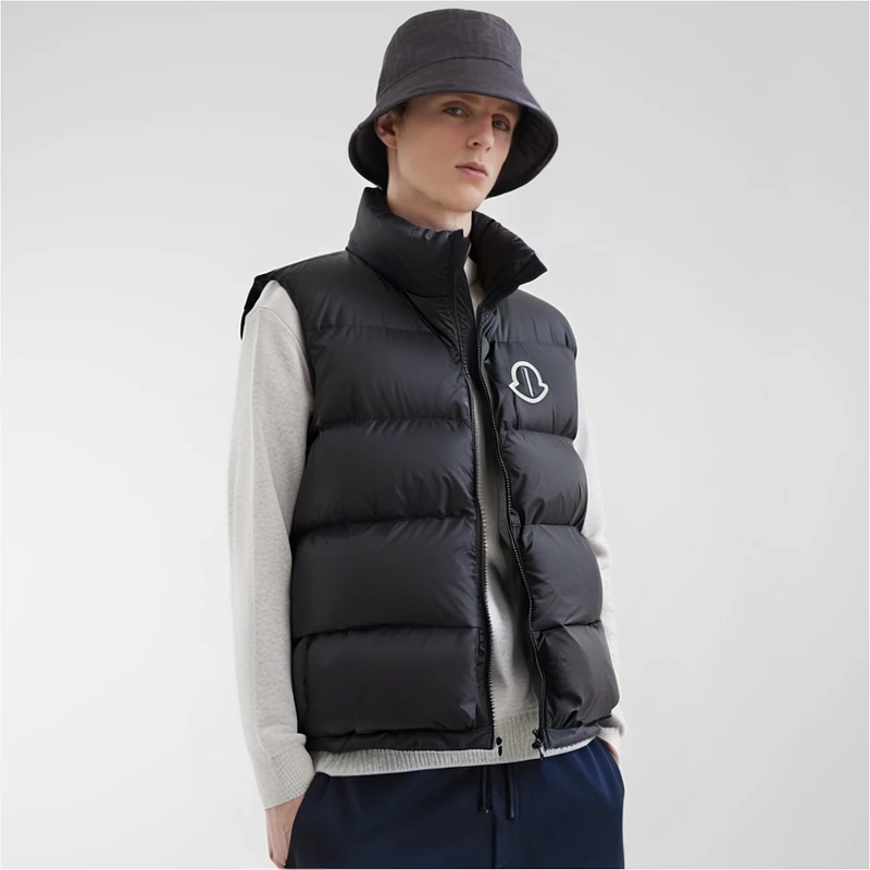 男士小众高级感男款痞帅风羽绒马甲背心外穿轻薄款保暖无袖外套男