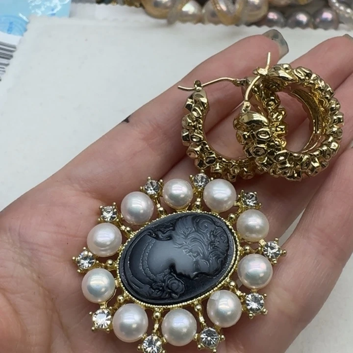 未镶嵌耳饰淡水珍珠