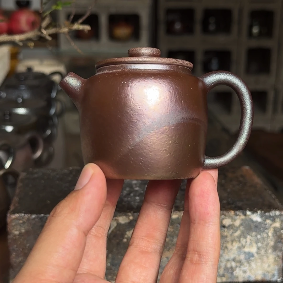 邢***下建水紫陶紫泥柴烧茶具