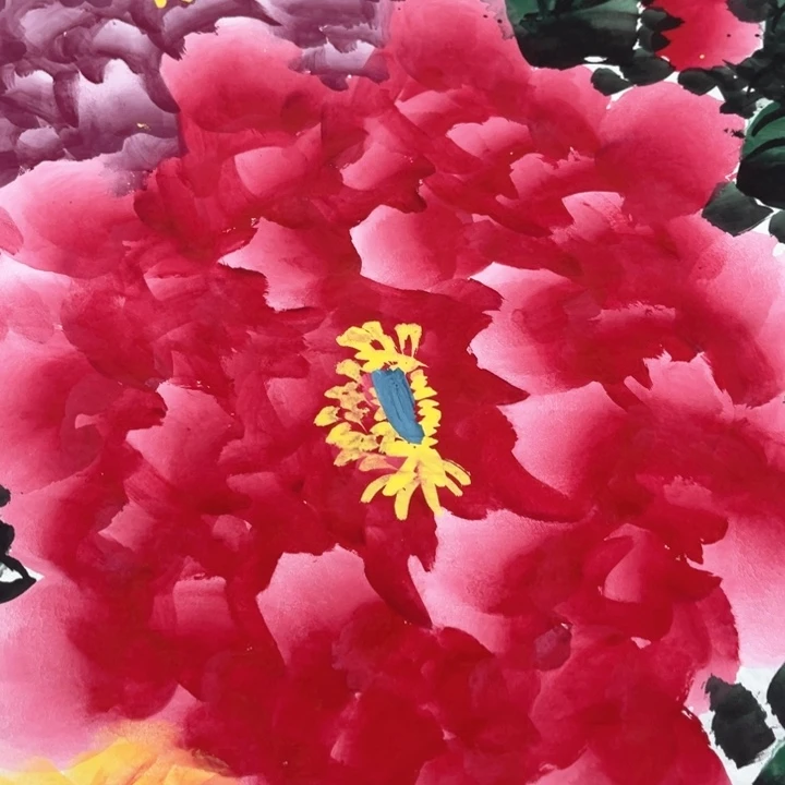 国画我的心好痛啊我的心真的好痛啊好痛啊