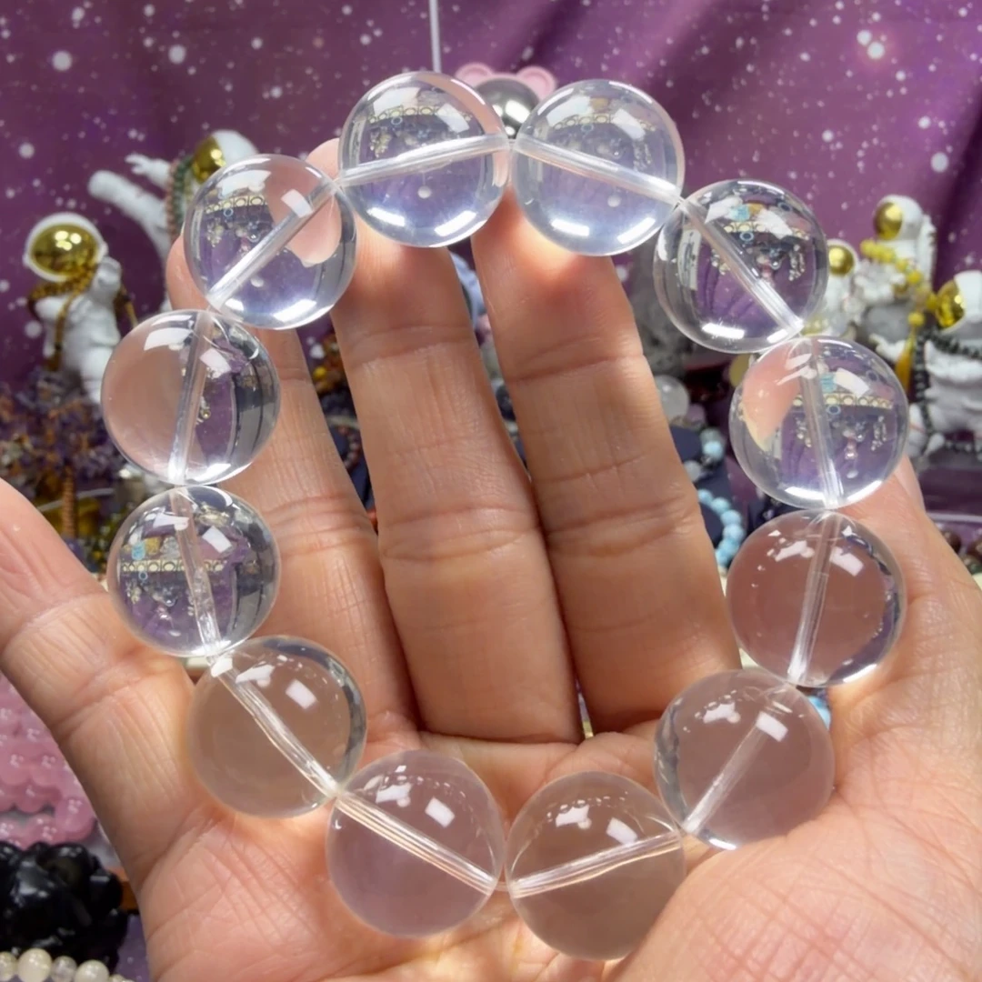 手链水晶未镶嵌淡奶白水晶手串