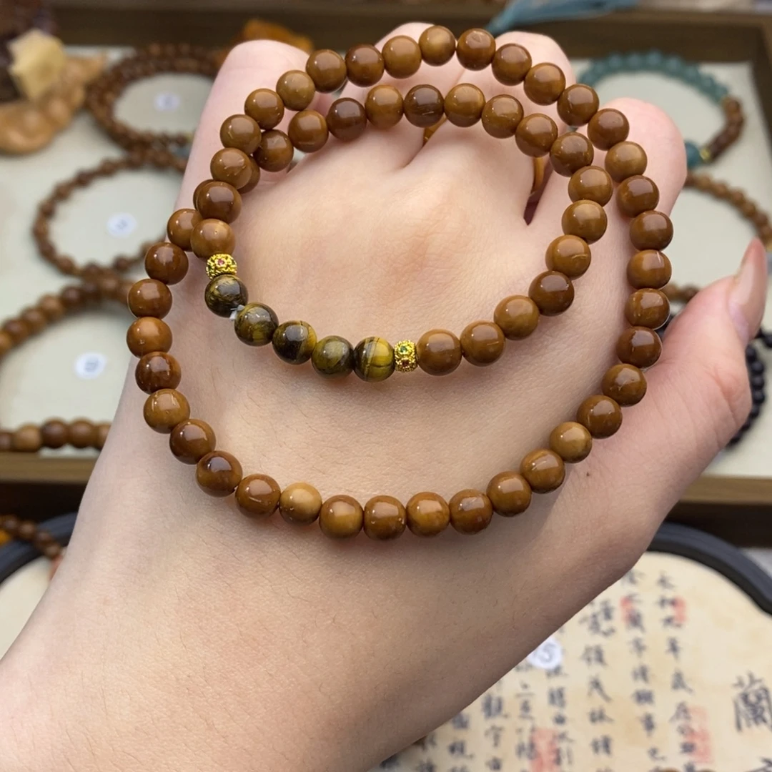 库克手串未镶嵌虎眼06