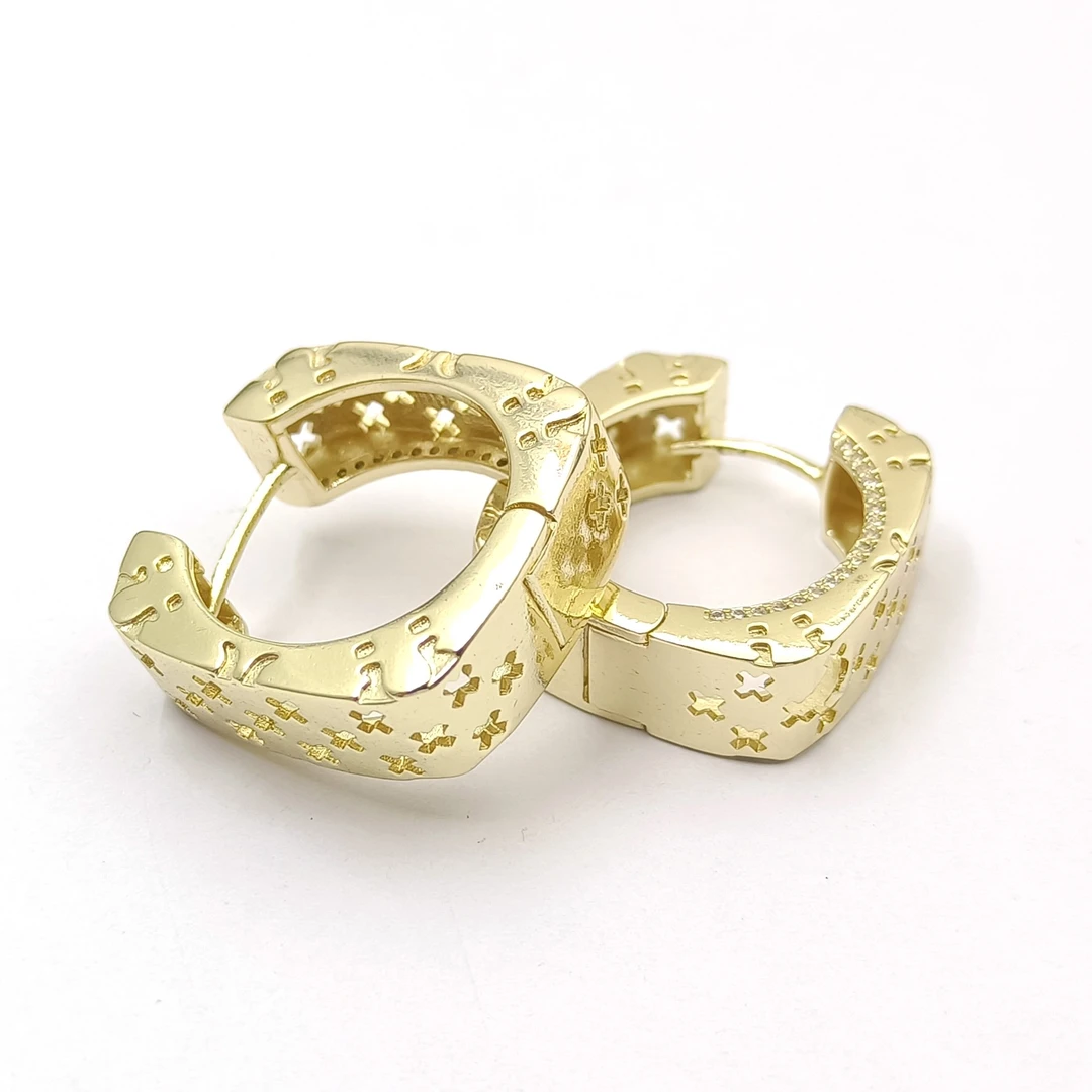 铜合金合成锆石耳饰 MM5FXL-33719 耳饰轻奢气质百搭简约小众个性