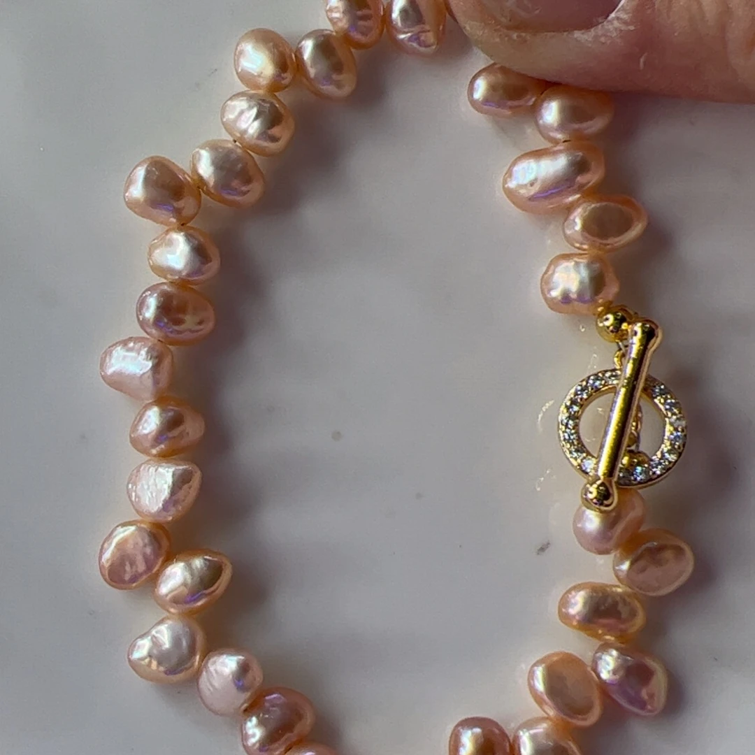 淡水珍珠戒指合金754