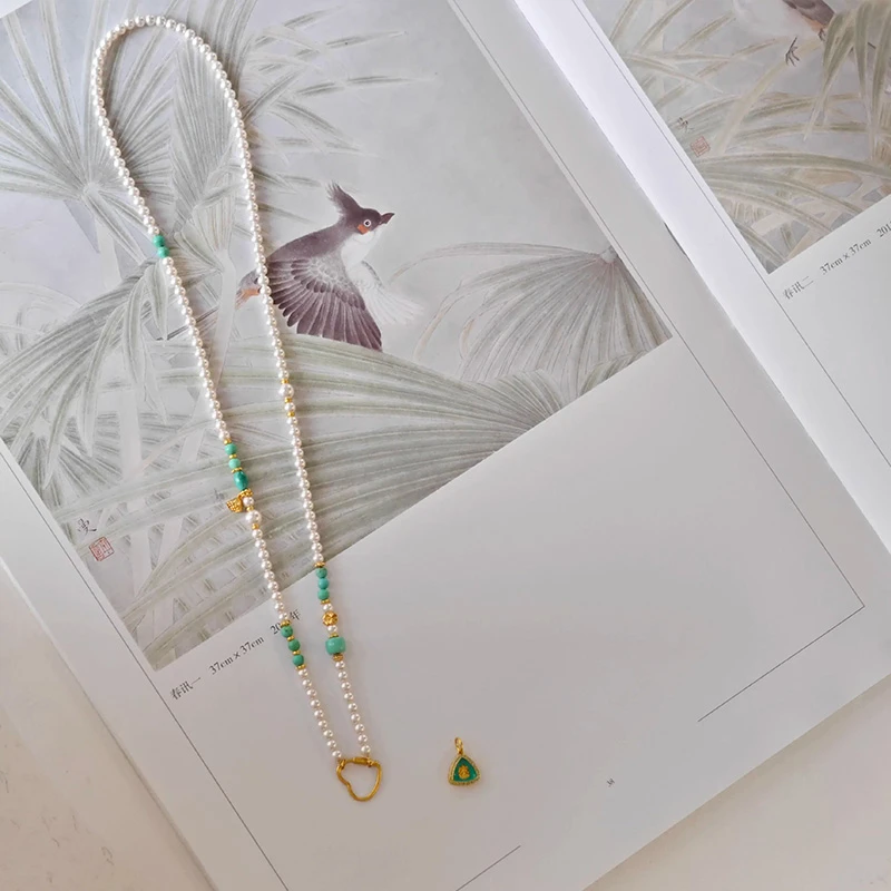 铜合金项链 佛牌链唐卡贝珠万能链扣头项链吊坠挂绳配链双挂素链