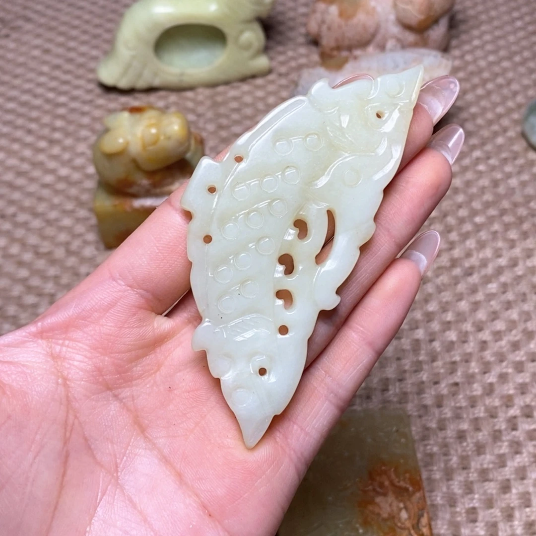 白玉菩提吊坠白玉菩提白玉菩提摆件