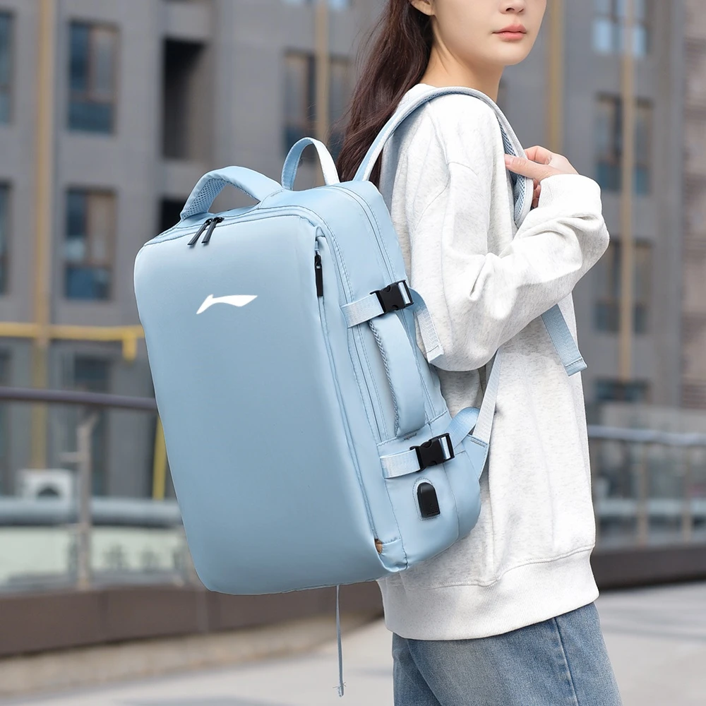 国货潮流印花学院风多功能双肩背包百搭个性动感风背包简约休闲