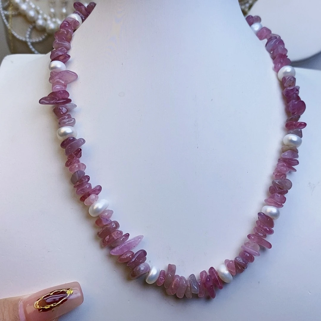 淡水珍珠颈饰银S925镶嵌