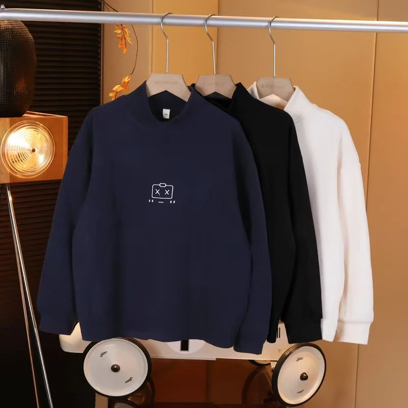 现货【澳绒】男童半高领百搭打底衫长袖内搭软糯秋冬中大儿童G5528