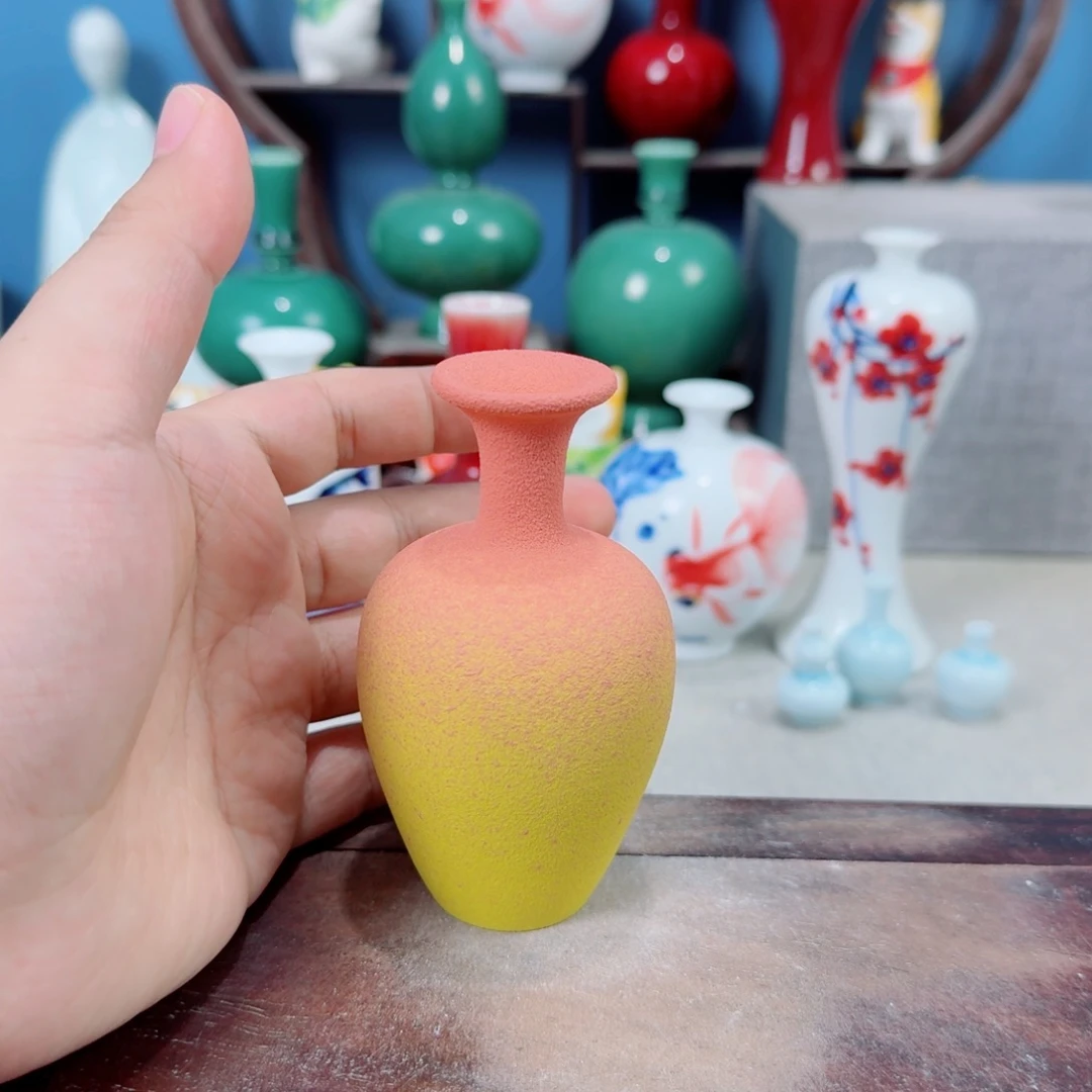 陶瓷手工小花器摆件