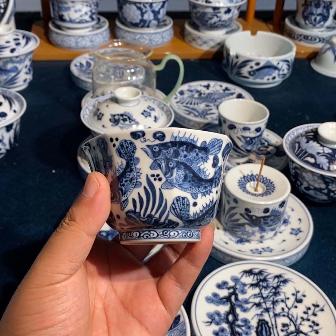 零***点景德镇手工手绘茶器