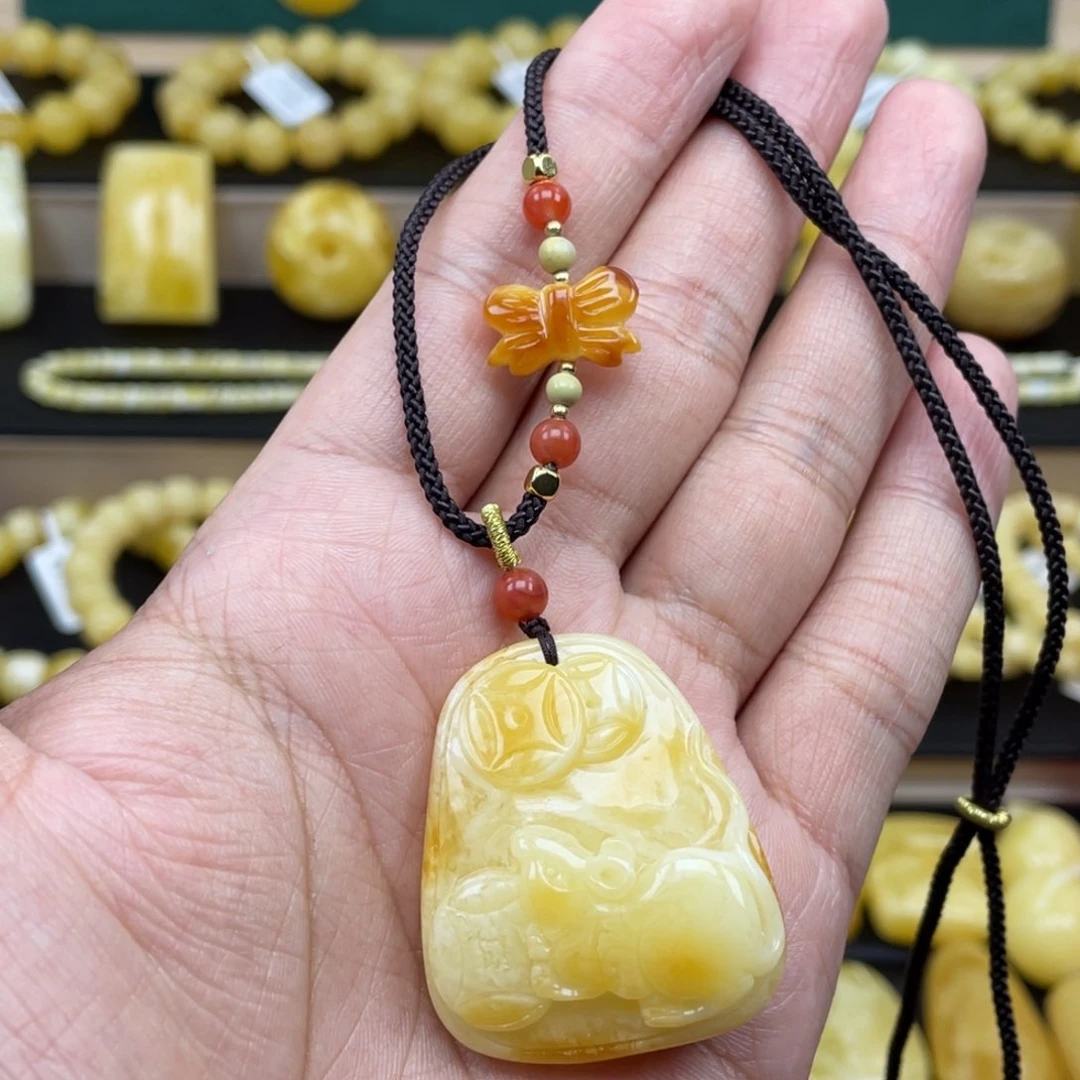 琥珀裸石未镶嵌琥珀蜜蜡