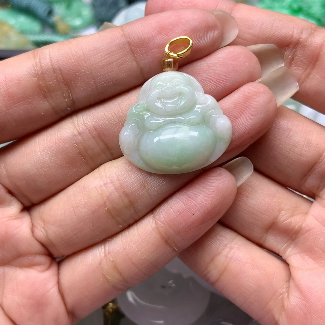 翡翠颈饰未镶嵌天然翡翠