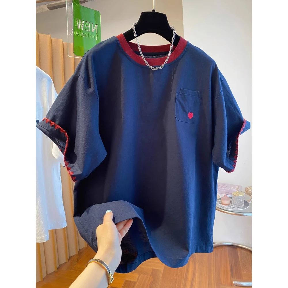 胖mm240斤大码薄款亲肤透气高级感t恤女短袖2025夏季新款宽松上衣