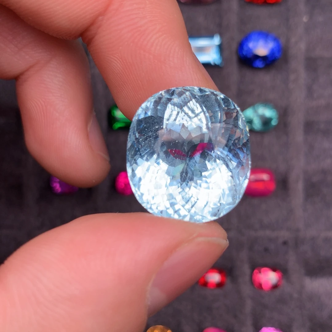 海蓝宝石裸石未镶嵌圣玛利亚35ct