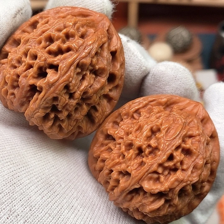 吊坠文玩核桃p****n42全家福三角南疆石