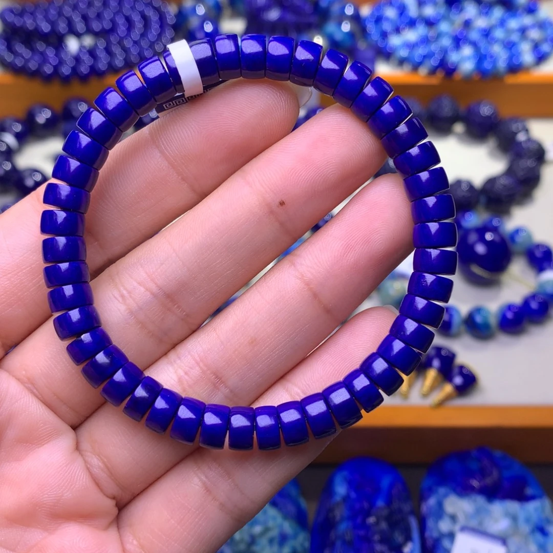 用***3青金石未镶嵌手镯