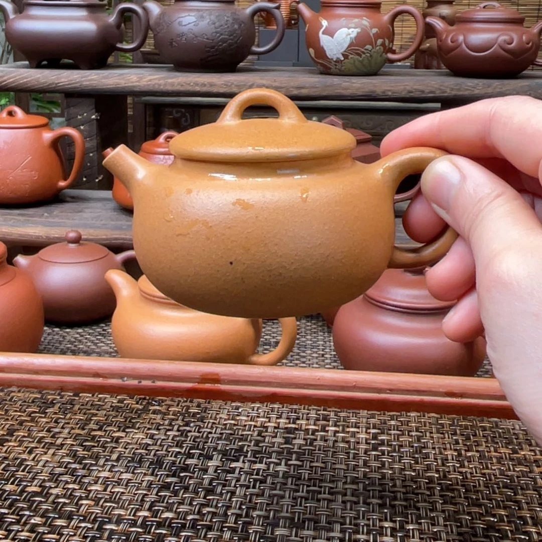 茶壶紫砂宜兴原矿紫砂手工制130