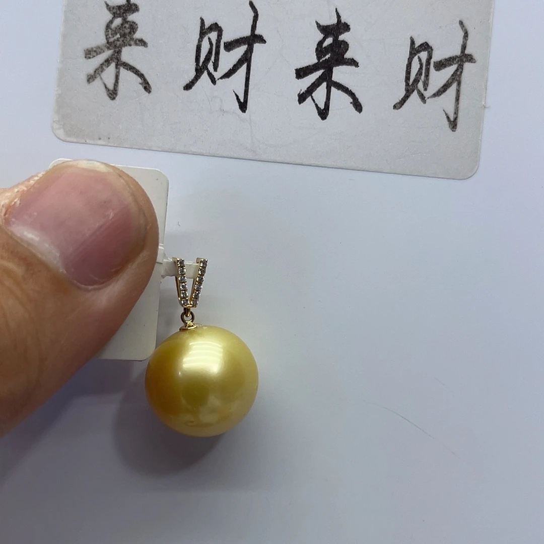 海水珍珠18K金镶嵌颈饰