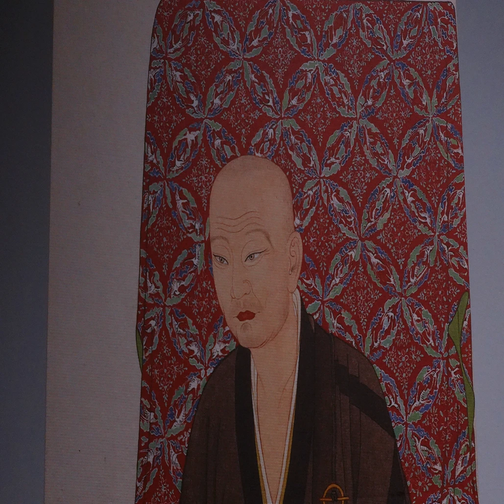 国画贤之手绘高清复制唐·道宣律师画像装裱悬挂50·20厘米