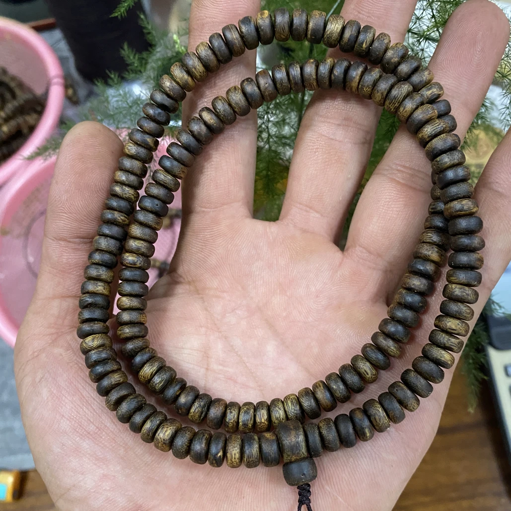 沉香8mm奇楠车轮珠25克+多样性发一