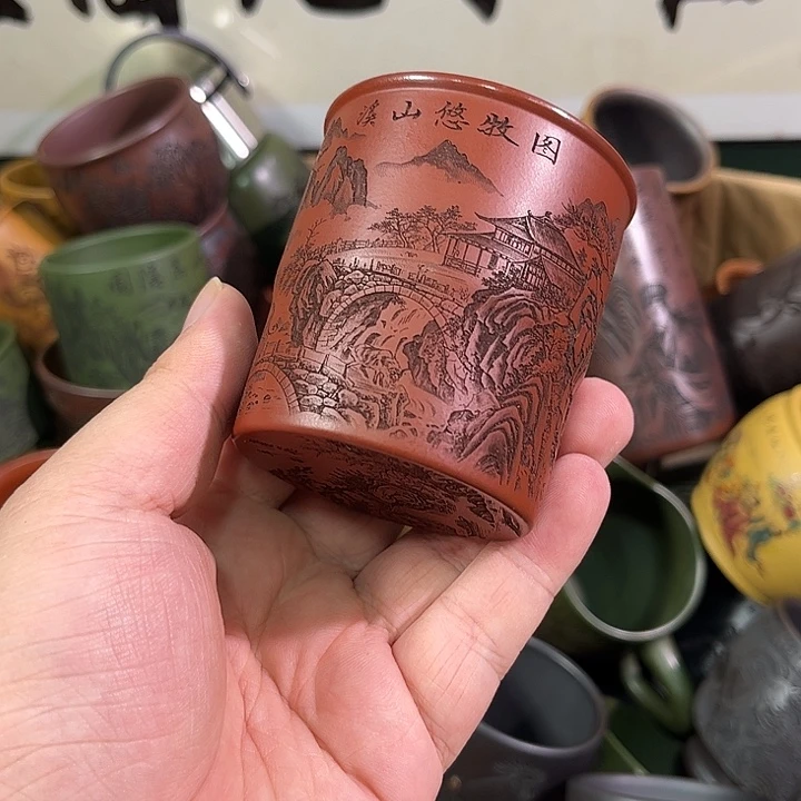 茶杯紫砂全手工紫砂主人杯