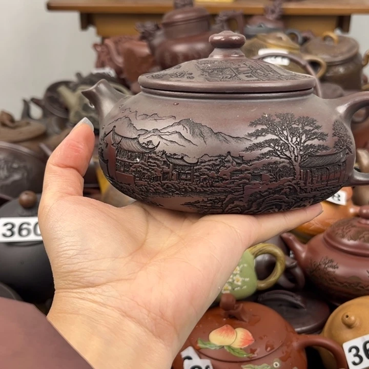 紫砂茶壶盖子微裂
