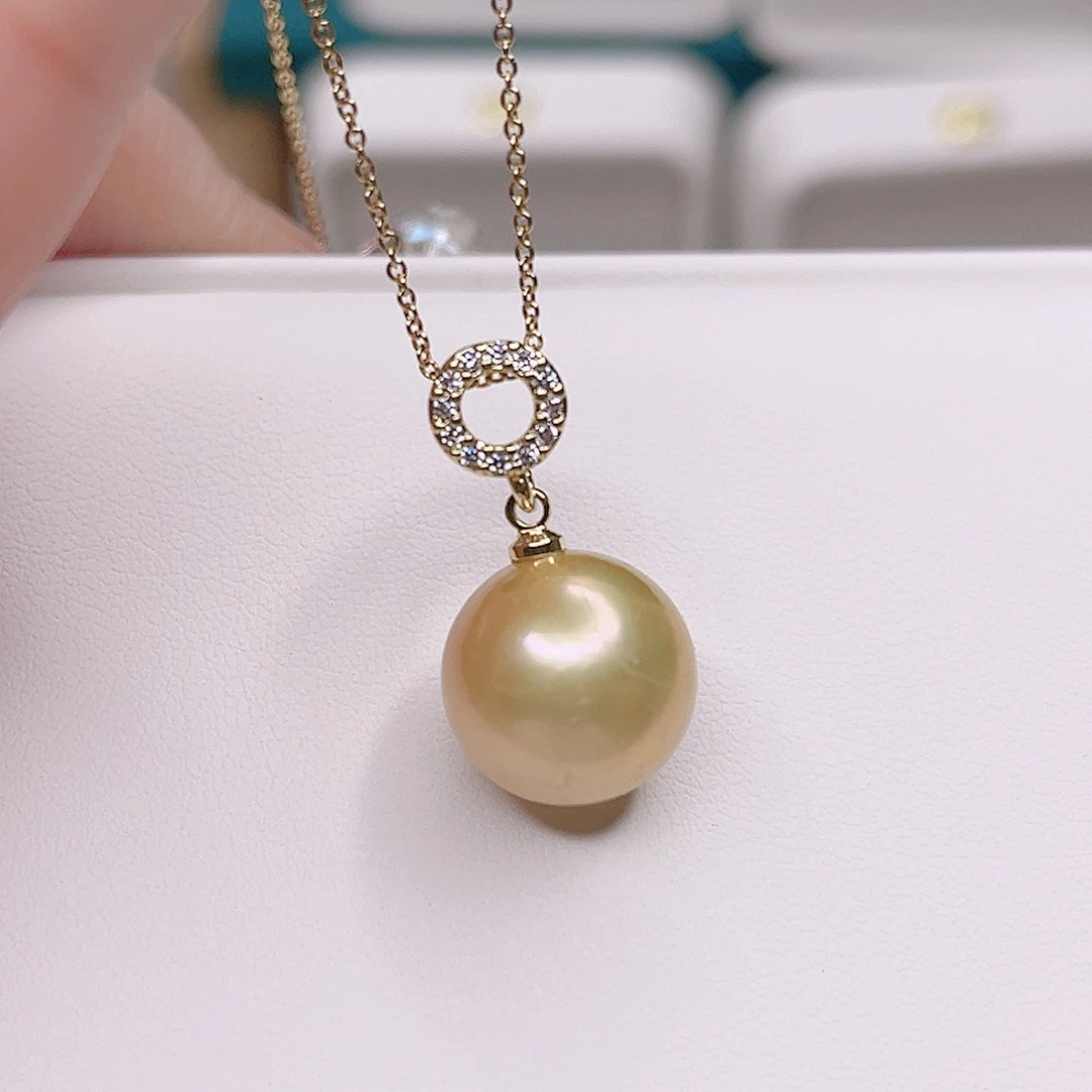 淡水珍珠吊坠(赠链)合金