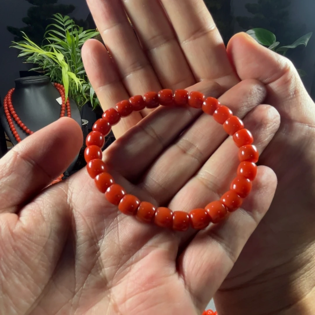 南红玛瑙手串未镶嵌手***机