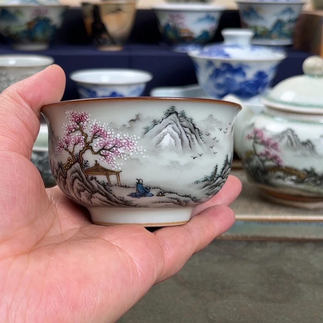 杯子瓷我们观山观水观自在