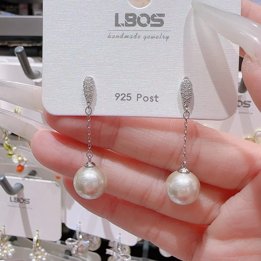 锆石铜合金925银耳环