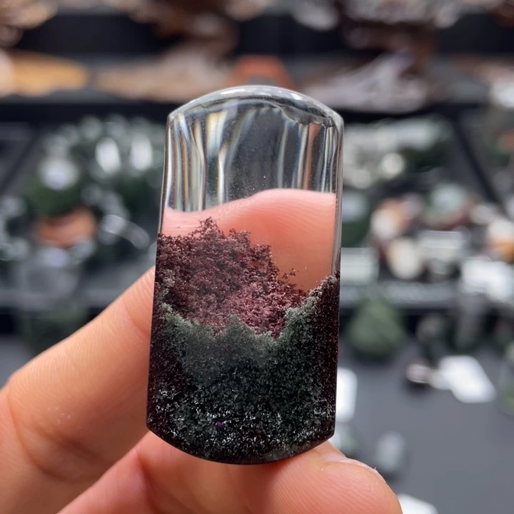 水晶颈饰未镶嵌红绿无事牌定制