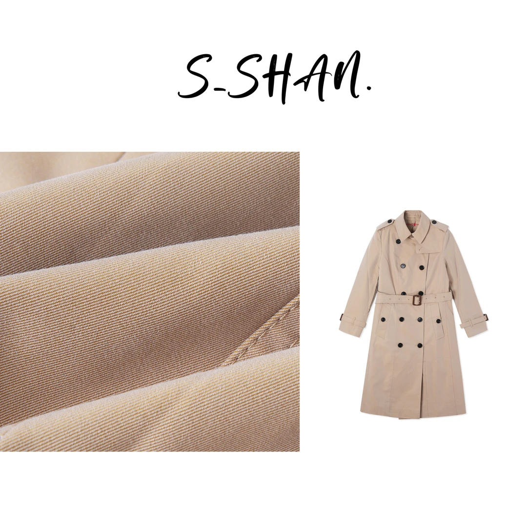 【山山专属】时尚英伦高定经典过膝长款风衣127378