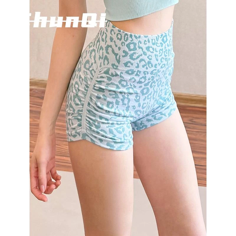 维多利亚瑜伽短裤女速干跑步运动裤高腰提臀跑步健身三分裤夏季