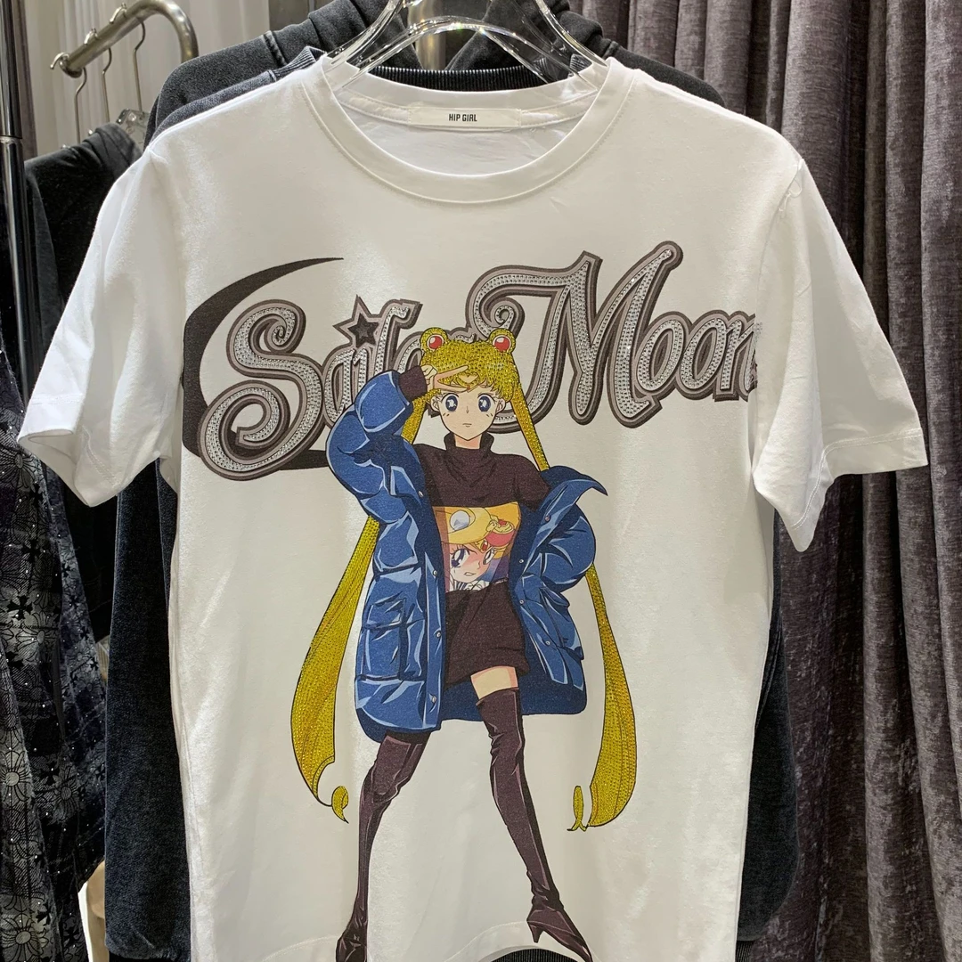 1419白色美少女短袖T恤2025年新款包嫂夏季女装百搭