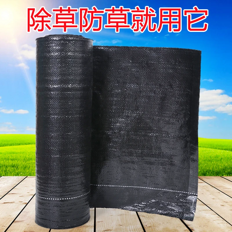 农用防草地布抗老化加厚PE除草布批发园艺果园果树大棚盖地灭草布