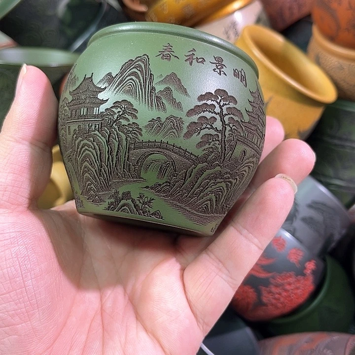 茶杯紫砂全手工紫砂主人杯