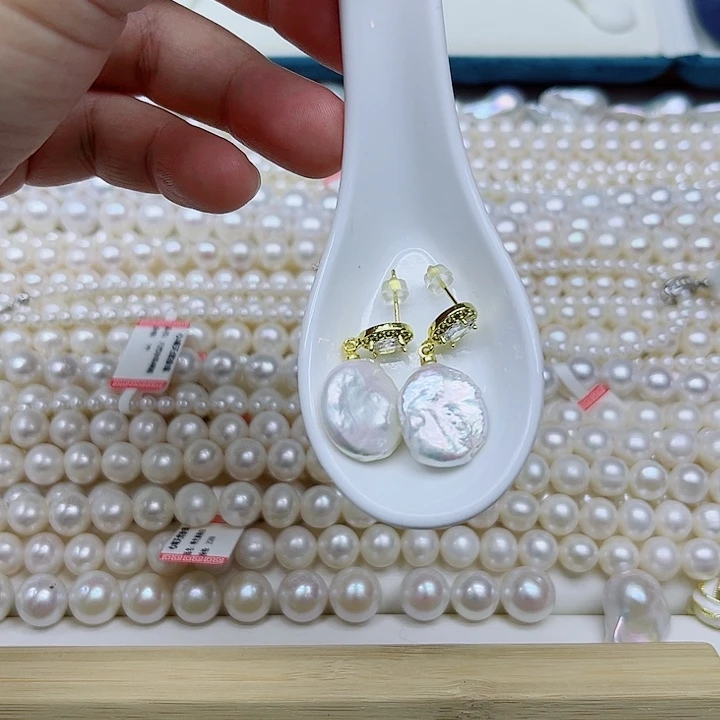 淡水珍珠手绳银S925镶嵌巴洛克