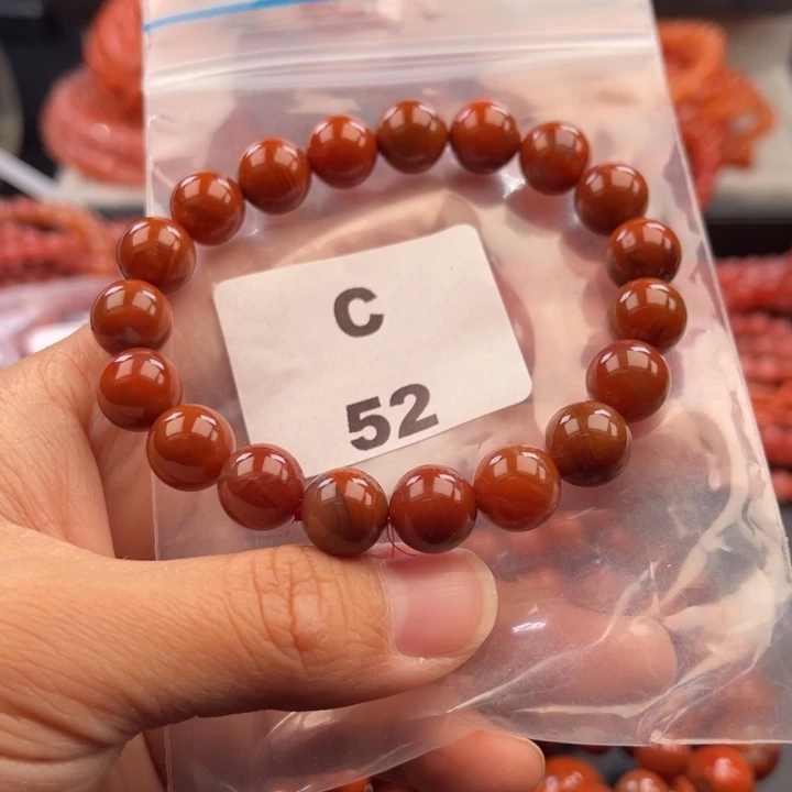 南红玛瑙未镶嵌多样性发货默认微瑕称重10mm