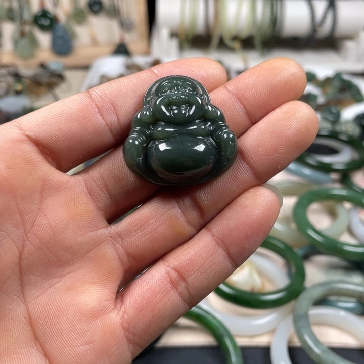 和田玉（糖玉）未镶嵌颈饰和田玉卡35吊坠未镶嵌