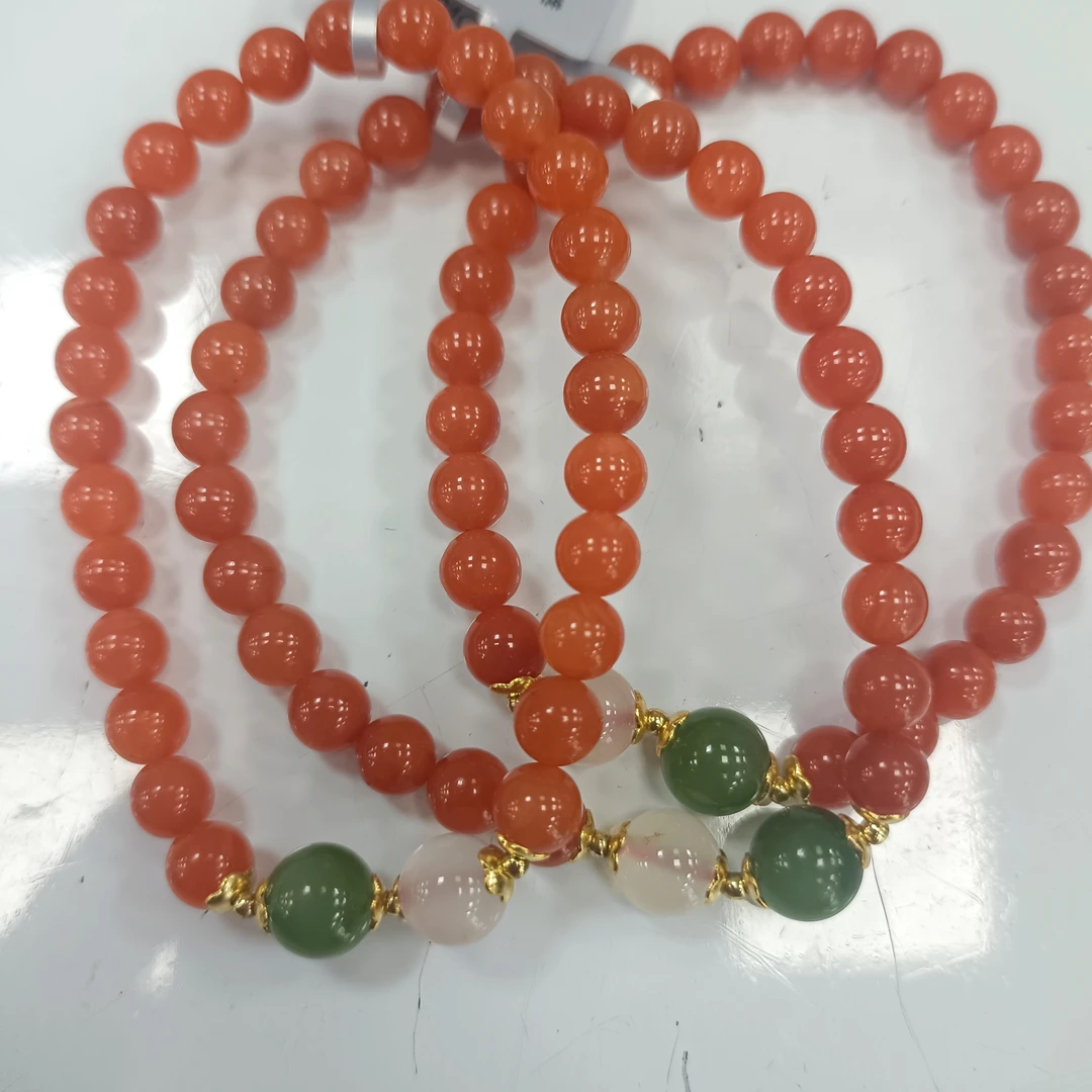 【书记甄选】原创南红单圈手链 多样性发一件 约6mm BB968