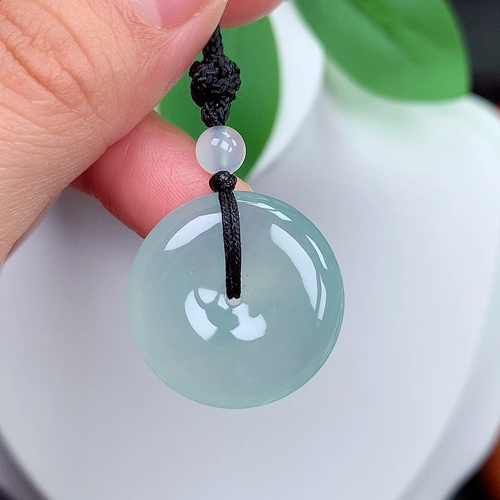 颈饰未镶嵌翡翠平安扣 23x6.1mm