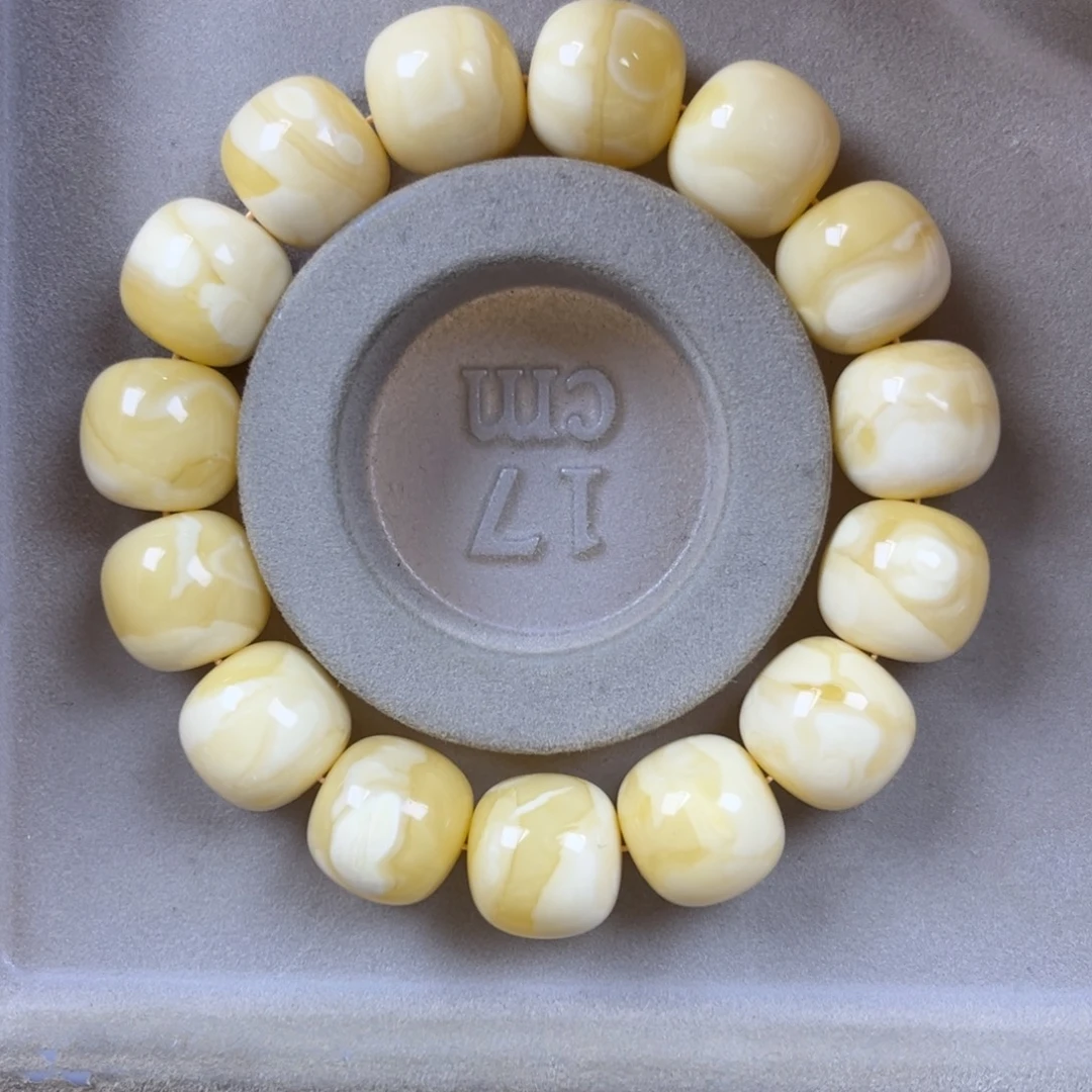 手串琥珀未镶嵌同料15.1×14.3mm