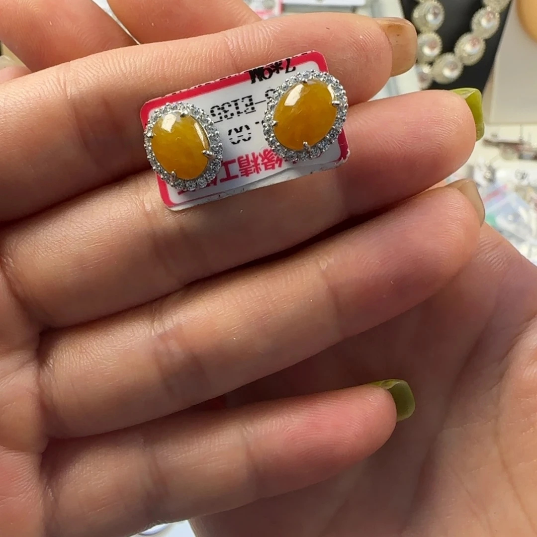 翡翠戒指银S925镶嵌