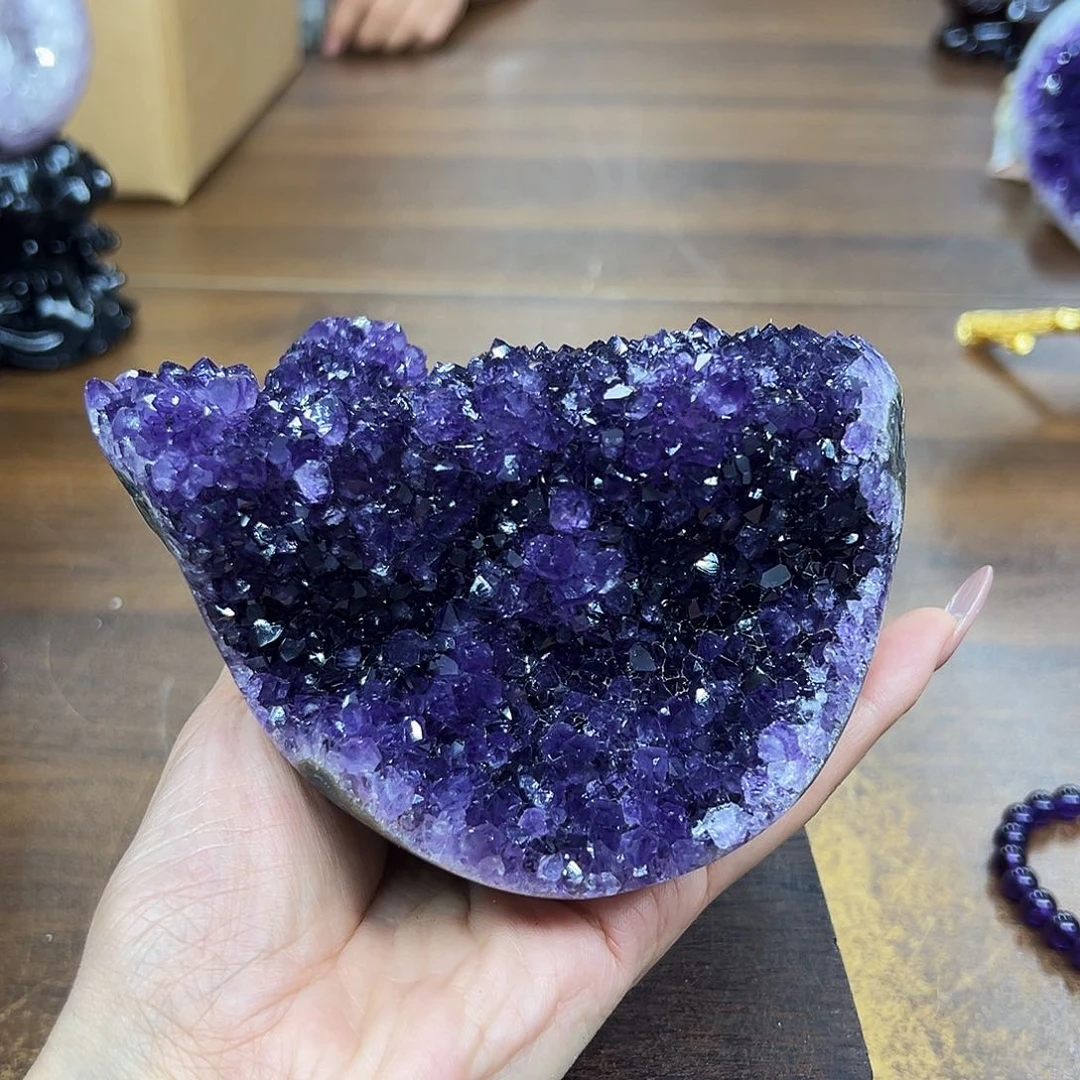 紫晶摆件未镶嵌晶体